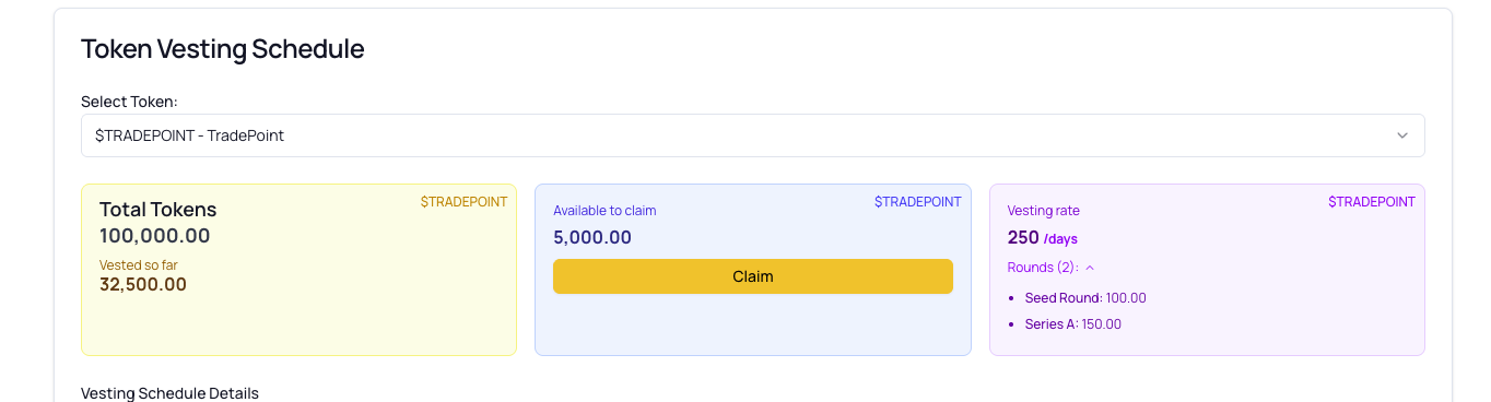 Claim Button Location