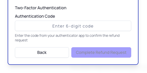 Refund Submission Success